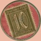 Preview: Settrup , Kapselgeld 10 Pfennig -Kornbrennerei Tebbenhoff- unc-kfr. NDS o.D. -0111-