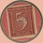 Preview: Settrup , Kapselgeld 5 Pfennig -Kornbrennerei Tebbenhoff- unc-kfr. NDS o.D. -0104-