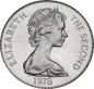 Preview: St Helena , 1 Crown Münze 1978 -25 Anniversary of the Coronation- KM.7 vz-stgl -0276-