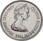 Preview: St. Helena , 25 Pence Münze 1977 -Queen Elzabeth II- KM.6 vz-stgl -0295-
