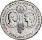 Preview: St. Helena , 25 Pence Münze 1981 -Charles and Lady Diana- KM.9 vz-stgl -0299-