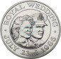 Preview: St. Helena , 50 Pence Münze 1986 -Royal Wdding Prince Andrew with Sarah Ferguson- KM.1 vz-stgl -0273-