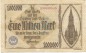 Preview: Ulm , Banknote 1 Million Mark gbr. Ke.2280 , WÜR 1923 Inflation -3665-