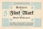 Preview: Westerland , Banknote 5 Mark -MUSTER- unc-kfr. Geiger.548.03.b , SH 1918 Grossnotgeld -3683-