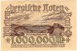 Preview: Württemberg , 1 Million Mark Schein unc-kfr. WTB.19, Ros.779, P.988 , 1923 Länderbank -1329-