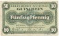Preview: Büren , Notgeld 50 Pfennig Schein gbr. Ti.1010.05.05 NRW 1917 Verkehrsausgabe -4238-