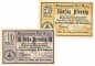Bad Sulza , Notgeld Set 2 Scheine unc-kfr. Ti.7230.05.20-21 S 1920 Verkehrsausgabe -4317-