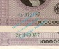 Preview: Banknote , 100.000 Mark KN --schwarzgrün-- in kfr. DEU-93.e, Ros.82, P.83, Weimarer Republik - Inflation