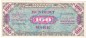 Banknote , 100 Mark Schein in gbr. AMB-7.c, Ros.206, P.64, Alliierte Militärbehörde 1944