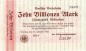 Banknote , 10 Billionen Mark Schein unc-kfr. RVM-17, S.1030, Reichsbahn 1923