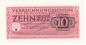 Preview: Banknote , 10 Mark Scheine in kfr. DWM-10, Ros.513, M40 , deutsche Wehrmacht 1944 3.Reich