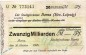 Preview: Banknote Borna , 20 Milliarden Mark in gbr. Müller 536.f , 26.10.1923 , Sachsen Großnotgeld Inflation