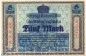 Banknote Braunschweig , 5 Mark Schein in kfr. E , Geiger 059.01.b , 15.10.1918 , Niedersachsen Großnotgeld