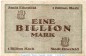 Preview: Banknote Elberfeld , 1 Billion Mark Schein in gbr. Dreiecke , Keller 1294.bb , 6.11.1923 , Rheinland Großnotgeld