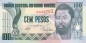 Banknote Guinea-Bissau , 100 Pesos Schein 1990 -D. Ramos- unc-kfr WPM.11
