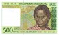 Banknote Madagaskar , 500 Francs Schein o.D. -Girl right- unc-kfr WPM.75