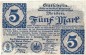 Preview: Banknote Meissen , 5 Mark Schein in kfr. Geiger 356.01.b , 08.11.1918 , Sachsen Großnotgeld