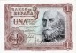 Banknote Spanien , 1 Peseta Schein 1953 -Santa Cruz- unc-kfr WPM.144