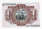 Banknote Spanien , 1 Peseta Schein 1953 -Santa Cruz- unc-kfr WPM.144