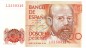 Banknote Spanien , 200 Pesetas Schein 1980 -Leopoldo Garci de las Alas- unc-kfr WPM.156