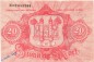 Preview: Banknote Stadt Hof , 20 Mark Schein in kfr. E , Geiger 239.06.a , 09.11.1918 , Bayern Großnotgeld