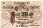 Banknote Stadt Hof , 5 Mark Schein in kfr. Geiger 239.04.b , 09.11.1918 , Bayern Großnotgeld