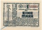 Preview: Banknote Steinburg , 1 Mark Schein in kfr. Geiger 508.01 , 12.11.1918 , Schleswig Holstein Großnotgeld