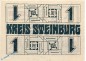 Preview: Banknote Steinburg , 1 Mark Schein in kfr. Geiger 508.01 , 12.11.1918 , Schleswig Holstein Großnotgeld