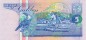 Banknote Suriname , 5 Gulden Schein -Bankgebäude- von 1991 in unc - kfr
