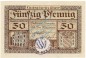 Beckum , Notgeld 50 Pfennig Schein unc-kfr. Ti.0370.10.01.c NRW 1918 Verkehrsausgabe -4247-