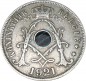 Belgien , 25 Centimes Münze 1921 -gekröntes Monogram- KM.68.1 ss. -0251-