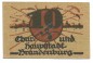 Brandenburg , Notgeld 10 Pfennig Schein unc-kfr. Ti.0865.30.20 , BBG o.D. Verkehrsausgabe -4234-