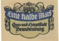 Preview: Brandenburg , Notgeld 50 Pfennig Schein unc-kfr. Ti.0865.30.05 , BBG 1918 Verkehrsausgabe -4233-