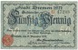 Bremen , Notgeld 50 Pfennig Schein unc-kfr. Ti.0895.055.10 NDS 1917 Verkehrsausgabe -4245-