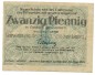 Preview: Breslau , Notgeld 20 Pfennig Schein gbr. Tieste 0915.120.05 , Schlesien 1920 Verkehrsausgabe -4054-