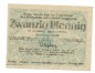 Preview: Breslau , Notgeld 20 Pfennig Schein unc-kfr. Tieste 0915.120.05 , Schlesien 1920 Verkehrsausgabe -4056-