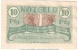 Preview: Briefmarken-Notgeld Köln Dellbrück , 10 Pfennig Schein in kfr. Tieste 3570.05.02 von 1921 , Rheinland Verkehrsausgabe