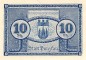 Bunzlau , Notgeld 10 Pfennig Schein unc-kfr. Ti.1025.05.21 , Schlesien 1919 Verkehrsausgabe