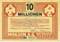 Butzbach , Banknote 10 Millionen Mark Schein gbr. Keller 702.b , Hessen 1923 Inflation