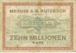 Butzbach , Banknote 10 Millionen Mark Schein gbr. Keller 702.b , Hessen 1923 Inflation
