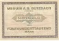Butzbach , Banknote 1 halbe Million Mark Schein L-gbr. Keller 702.b , Hessen 1923 Inflation