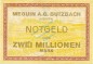 Butzbach , Banknote 2 Millionen Mark Schein unc-kfr. Keller 702.b , Hessen 1923 Inflation