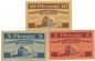 Chemnitz , Notgeld Set 3 Scheine unc-kfr. Tieste 1135.15.01-3  , S o.D. Verkehrsausgabe -4115-