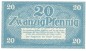 Cottbus , Notgeld 20 Pfennig Schein unc-kfr. Tieste 1210.25.21 , BBG o.D. Verkehrsausgabe -4130-