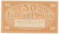 Cottbus , Notgeld 50 Pfennig Schein unc-kfr. Tieste 1210.25.22 , BBG o.D. Verkehrsausgabe -4131-