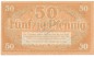Preview: Cottbus , Notgeld 50 Pfennig Schein unc-kfr. Tieste 1210.25.28 , BBG o.D. Verkehrsausgabe -4133-