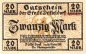 Düsseldorf , Banknote 20 Mark Schein unc-kfr. Geiger 114.33.b-c , Rheinland 1918 Grossnotgeld