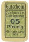 Dannenberg , Notgeld 5 Pfennig Schein unc-kfr. Tieste 1285.05.10 NDS o.D. Verkehrsausgabe -4091-