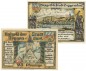 Deggendorf , Notgeld Set 2 Scheine unc-kfr. Tieste 1315.25.20-21 BAY 1920 Verkehrsausgabe -0470-