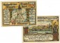 Deggendorf , Notgeld Set 2 Scheine unc-kfr. Tieste 1315.25.25-26 BAY 1920 Verkehrsausgabe -0471-